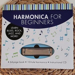 Harmonica for Beginners Set with Book and CD